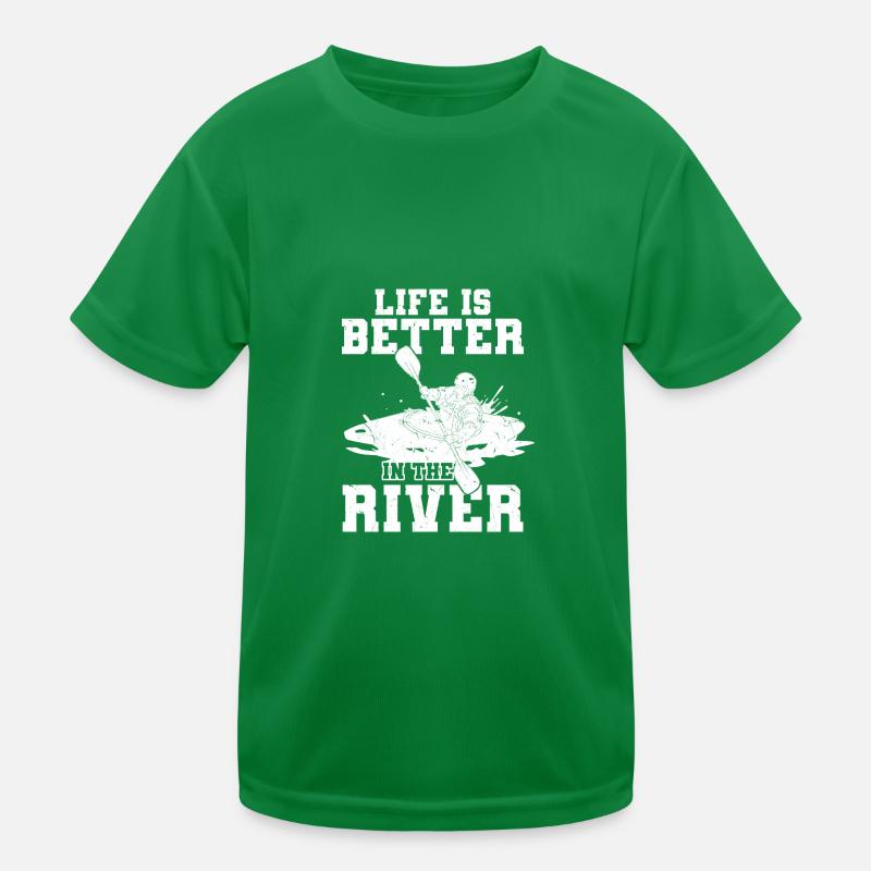 Kayaking Kids Functional T-Shirt