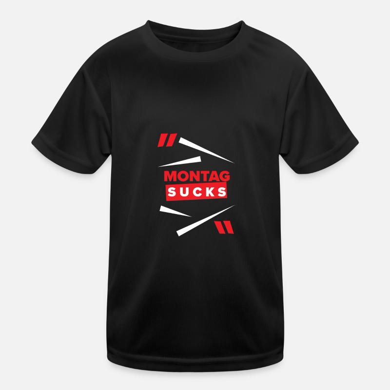 Montag sucks oder ist Montag Dein Lieblingstag? Kinder Funktions-T-Shirt