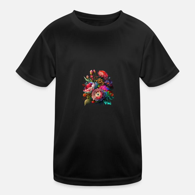 ORIGINELLE BLUMENSTRÄUSSE Kinder Funktions-T-Shirt