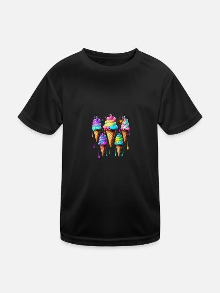 SEALING ICE - Kids Functional T-Shirt - black - Front