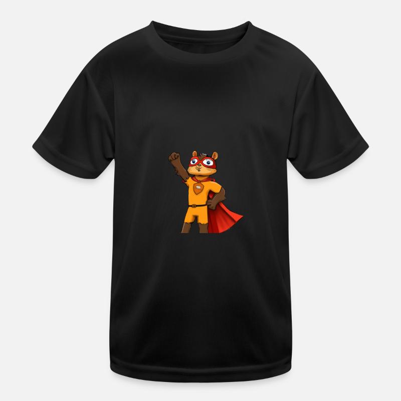 Eichhörnchen-Superheld Kinder Funktions-T-Shirt