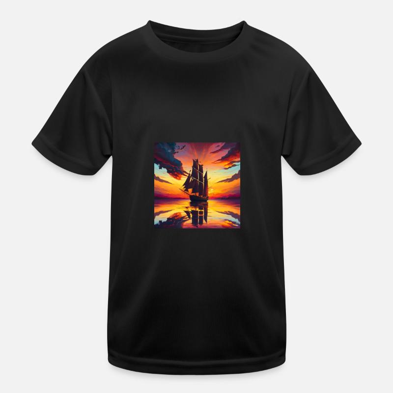 Summer Sailing Kinder Funktions-T-Shirt
