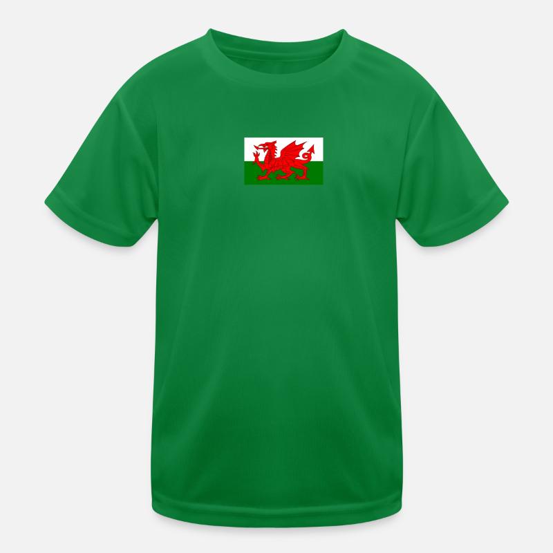 Drapeau du Pays de Galles T-shirt sport Enfant