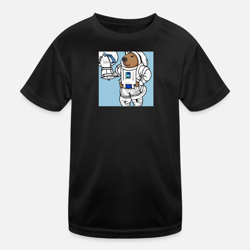 Astronaute de Capybara T-shirt sport Enfant