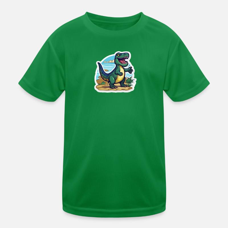 The Trex Dino is on its way Kids Functional T-Shirt