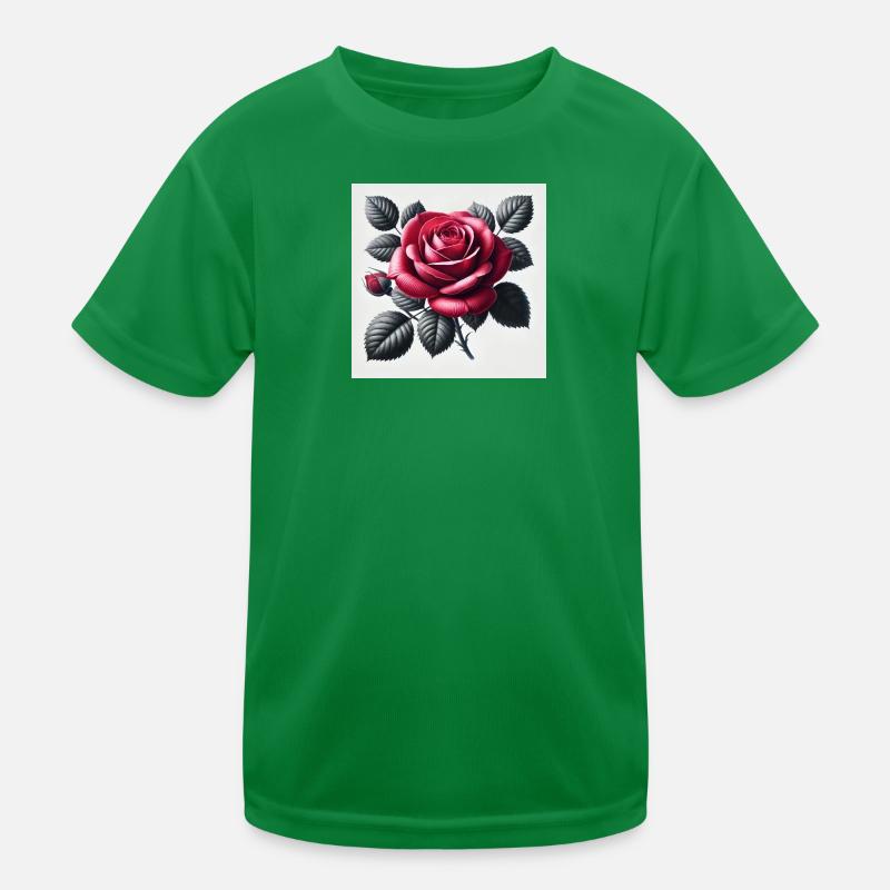 Red rose Kids Functional T-Shirt