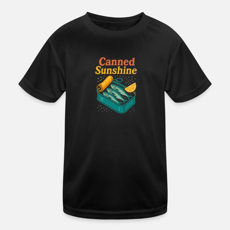 Canned Sunshine – Sardine Pop‑Art Tee Kinder Funktions-T-Shirt