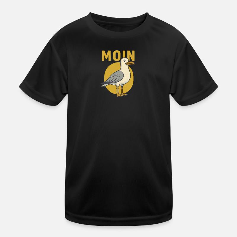 Moin Möwe Kinder Funktions-T-Shirt