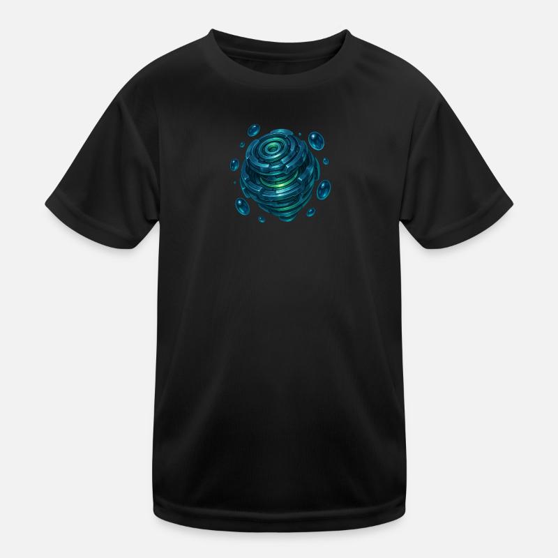 Cyber Sphere Matrix Kids Functional T-Shirt