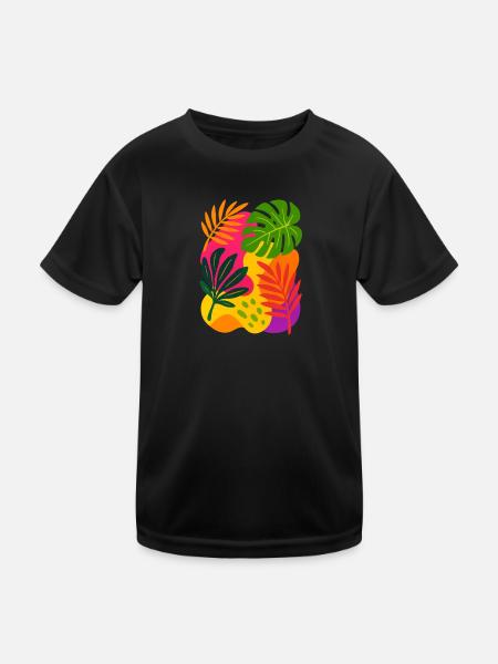 Tropical Rush - Kids Functional T-Shirt - black - Front