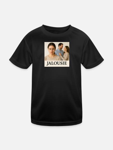 Jalousie  - Kids Functional T-Shirt - black - Front