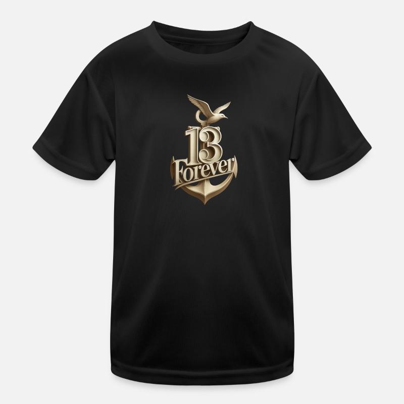 Anke 13frv - Kinder Funktions-T-Shirt - Schwarz