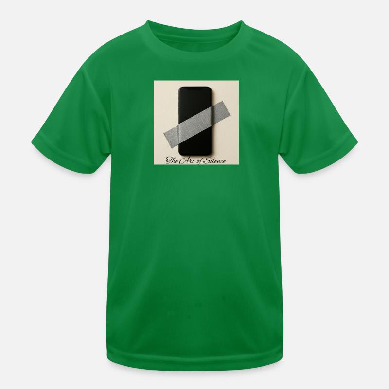 Silent Mobile Art Print Kids Functional T-Shirt