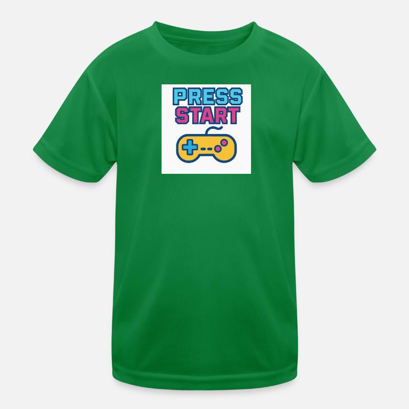 Appuyez sur Démarrer Gaming Graphics Vintage T-shirt sport Enfant