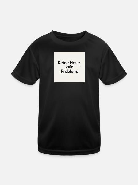 JensJensen - Kinder Funktions-T-Shirt - Schwarz - Vorne
