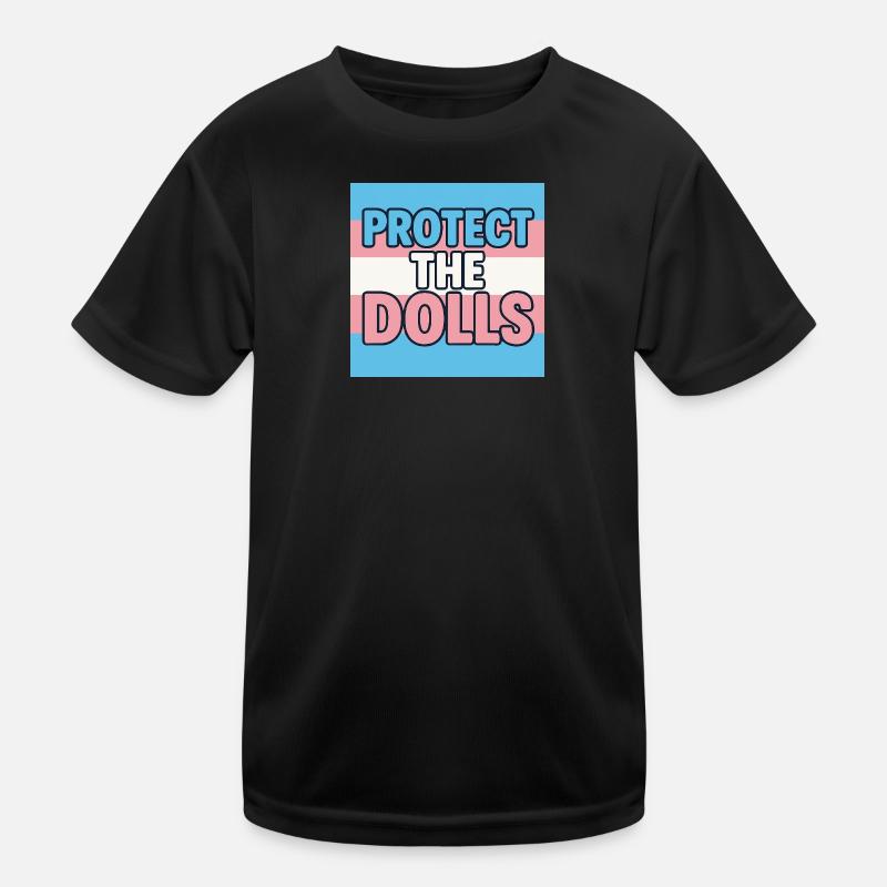 Protect The Dolls Kids Functional T-Shirt