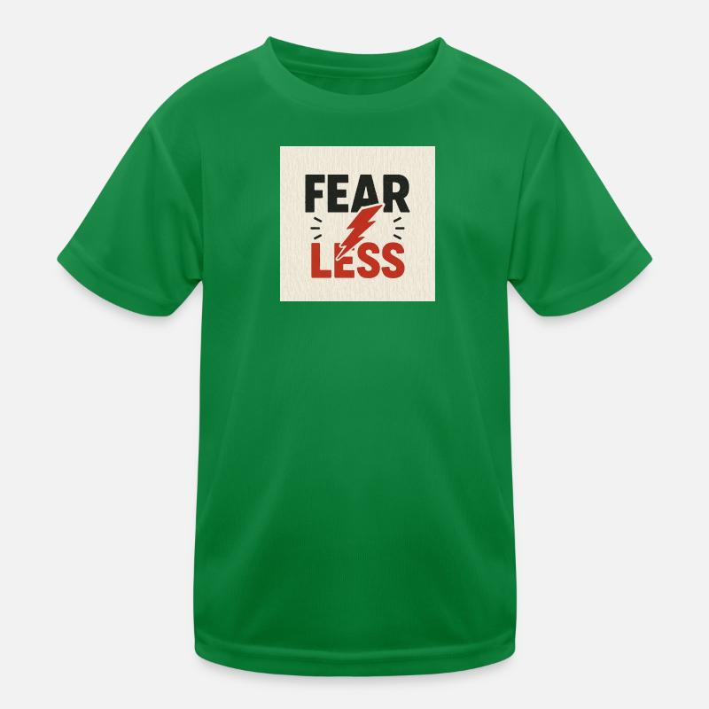 Motivational Power Shock Design Kids Functional T-Shirt