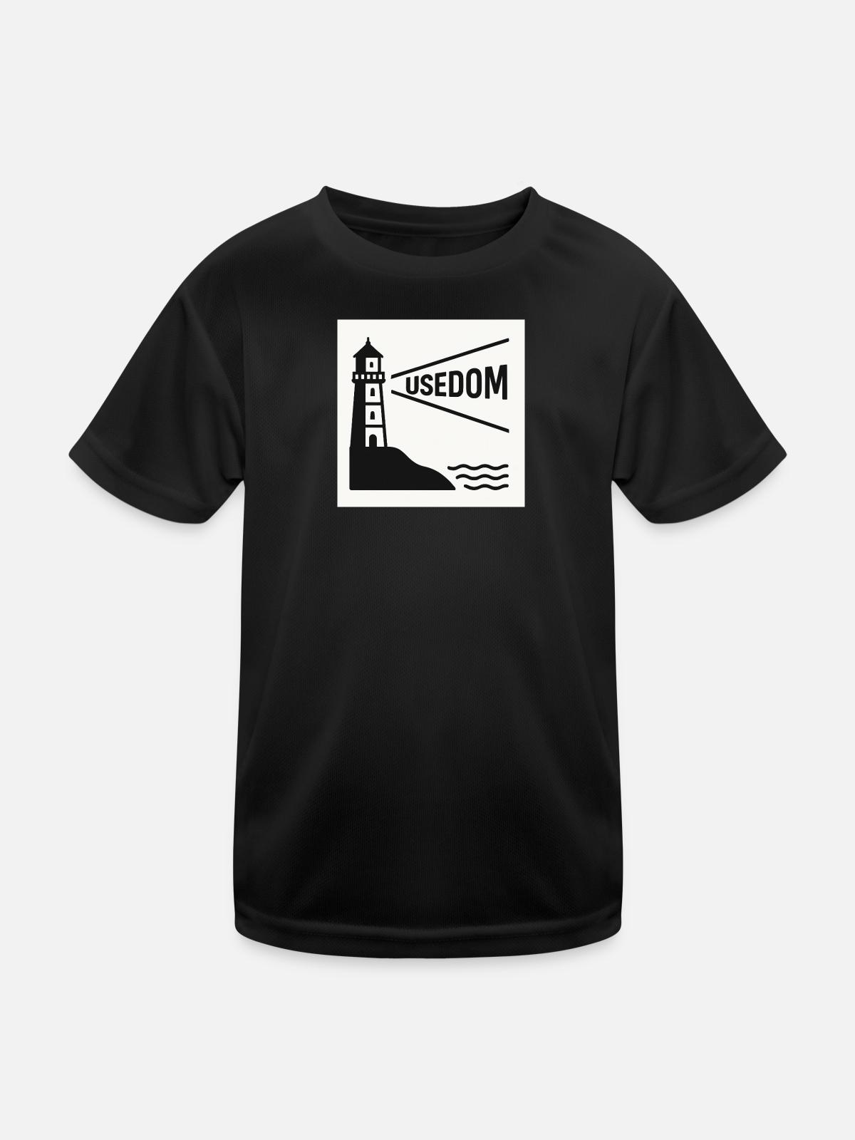 Usedom - Kids Functional T-Shirt - black - Front