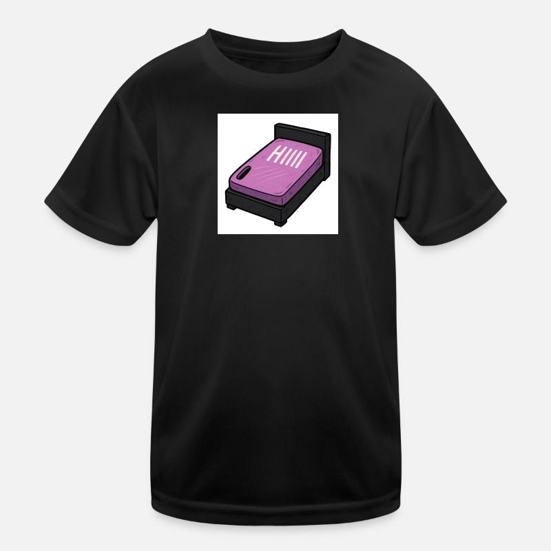 Short-term alarm with sleep mode - Kids Functional T-Shirt - black