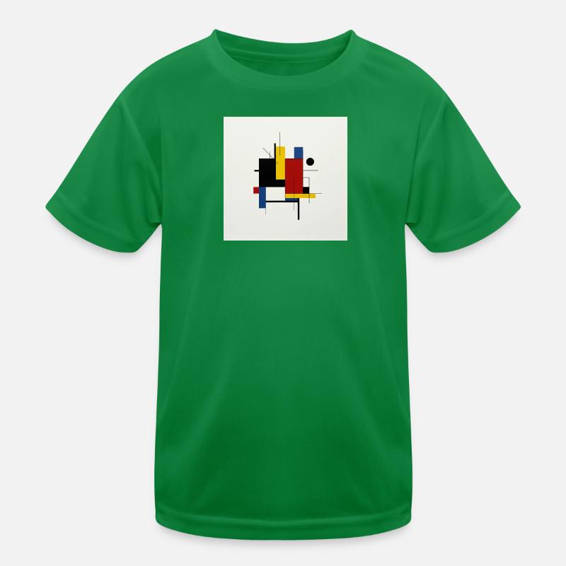 Composition abstraite géométrique colorée T-shirt sport Enfant