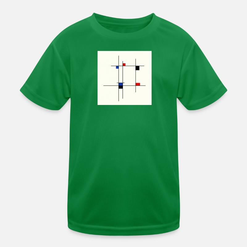Design Abstrait Ligne et Couleurs T-shirt sport Enfant