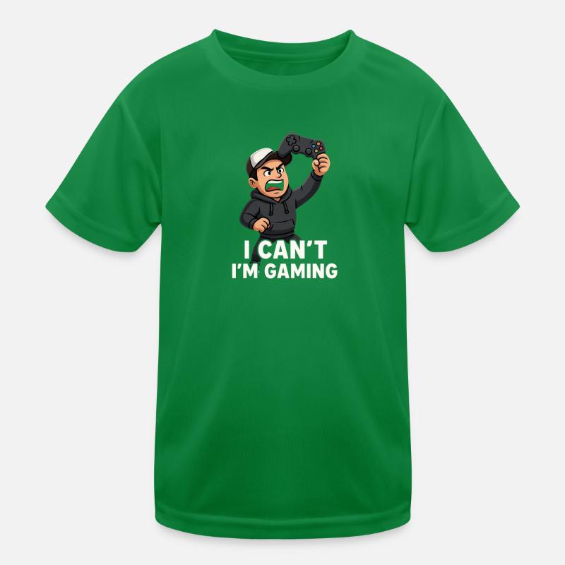 I Cant m Gaming Kids Functional T-Shirt