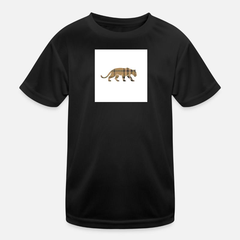 VisionWear Panther Plaid – Luxury Pattern Design Kids Functional T-Shirt