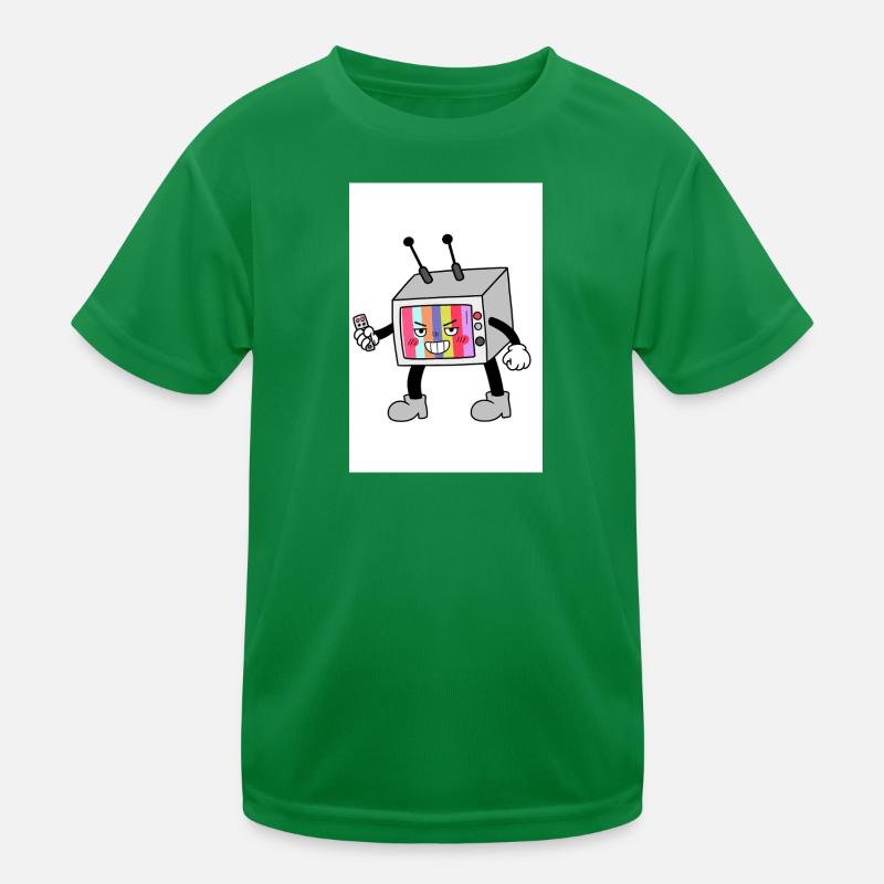 Bunter TV-Roboter Kinder Funktions-T-Shirt