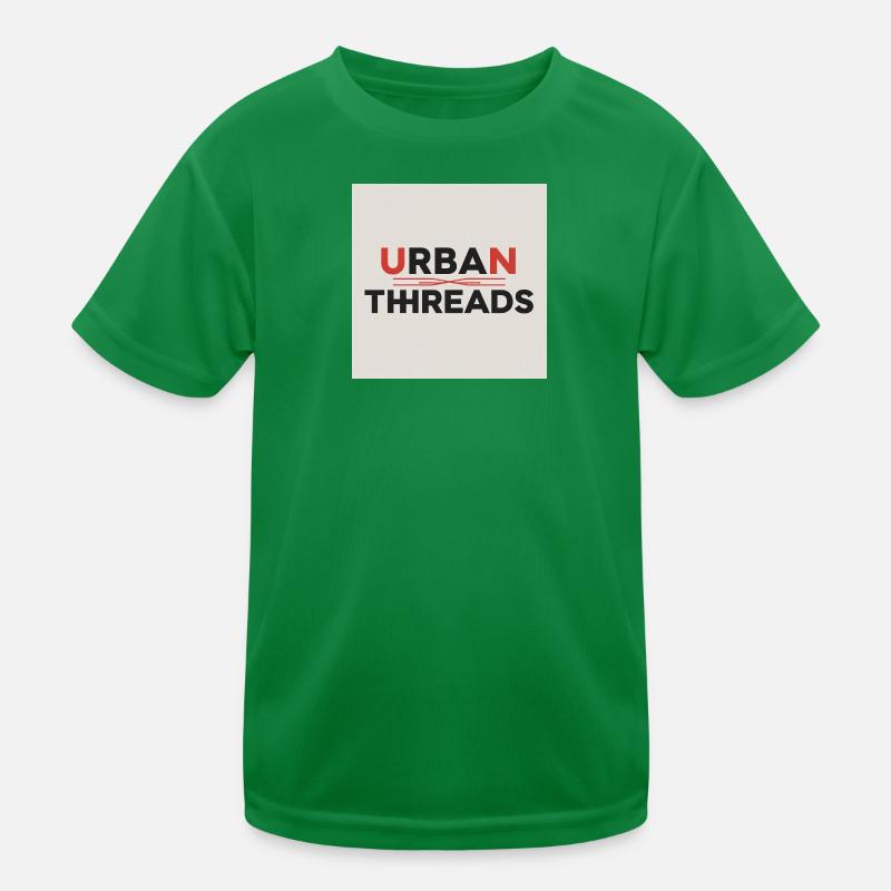 Urban Threads Logo Druck Kinder Funktions-T-Shirt