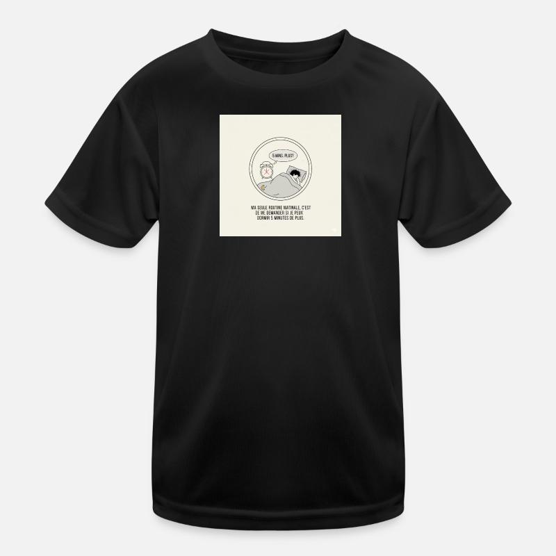 5 More Minutes When You Wake Up Kids Functional T-Shirt