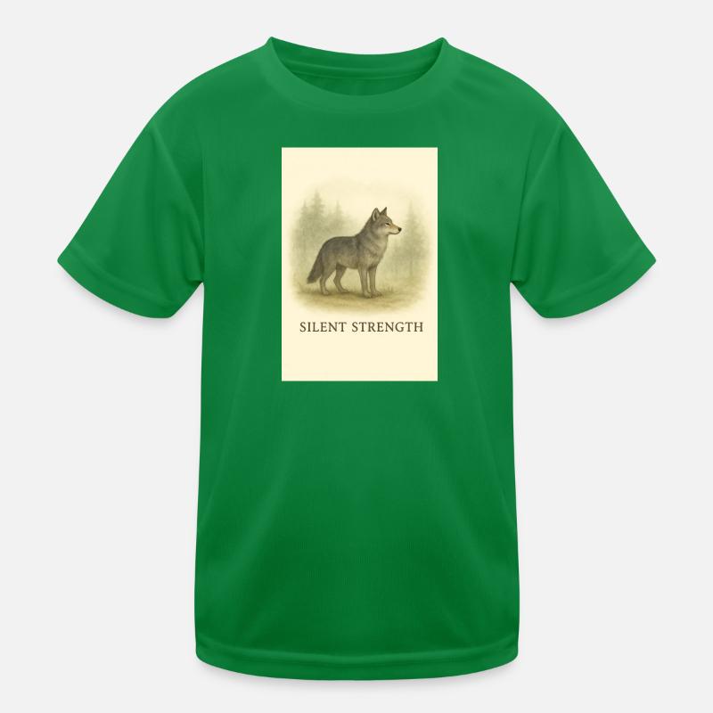 Loup de la Force silencieuse T-shirt sport Enfant