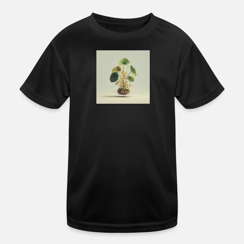 TechnoPlant: Golden Knots Kids Functional T-Shirt