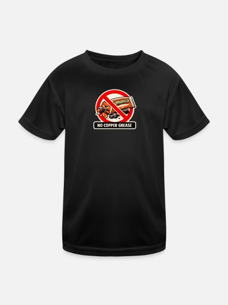 No copper paste - Kids Functional T-Shirt - black - Front