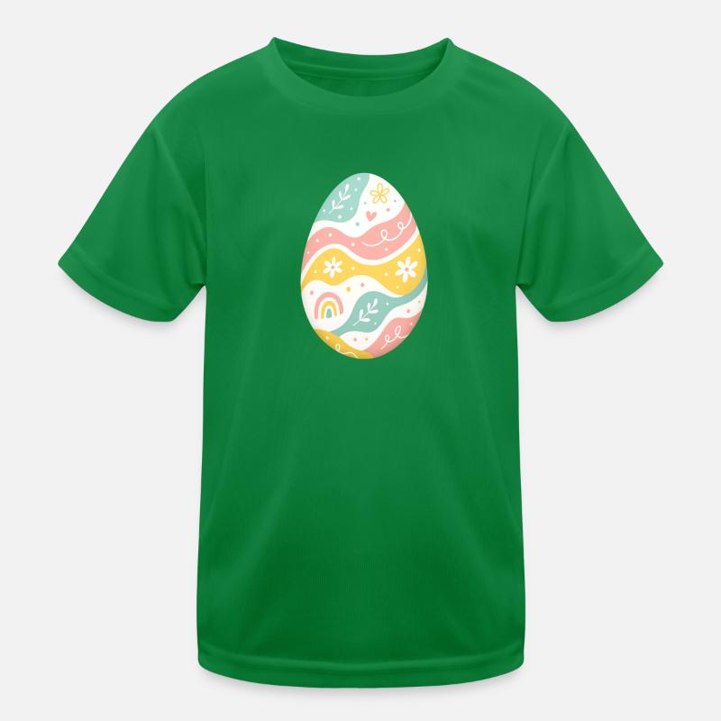 Motif pastel d’œufs de Pâques T-shirt sport Enfant