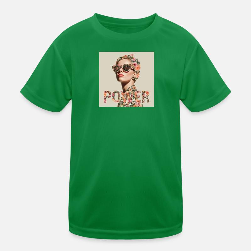 Powerfrau Kinder Funktions-T-Shirt