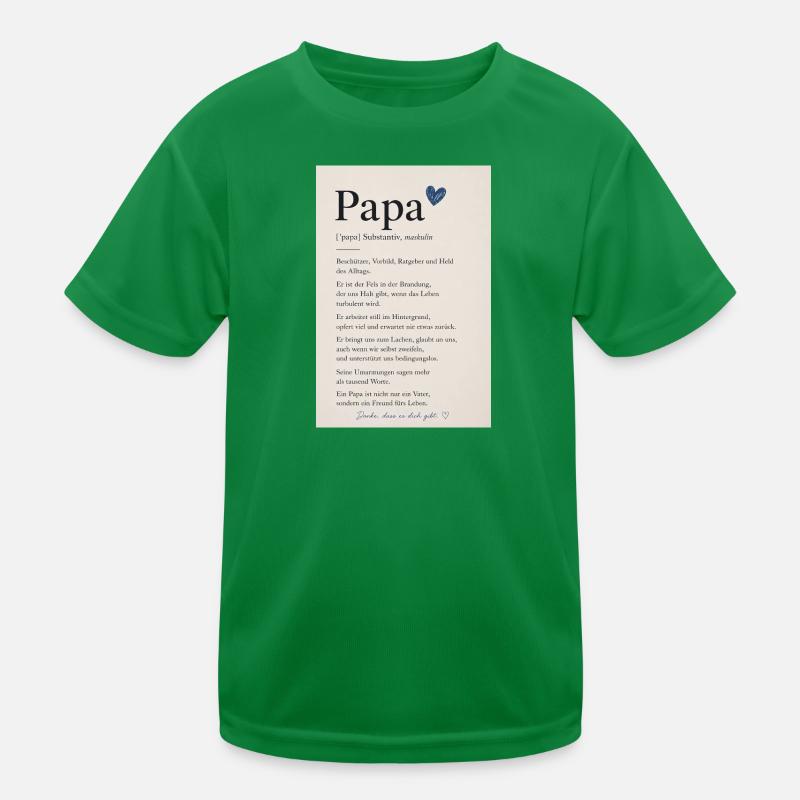 Danke Papa Kinder Funktions-T-Shirt