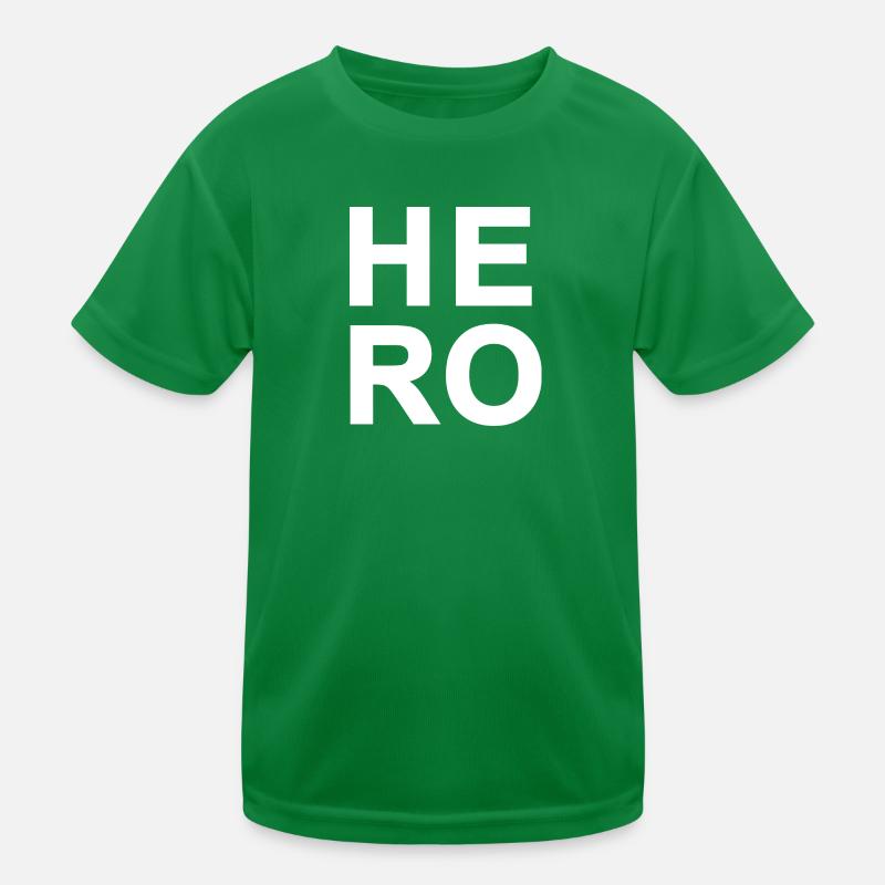 Big Bold Hero White Text 2x2 Square T-shirt sport Enfant
