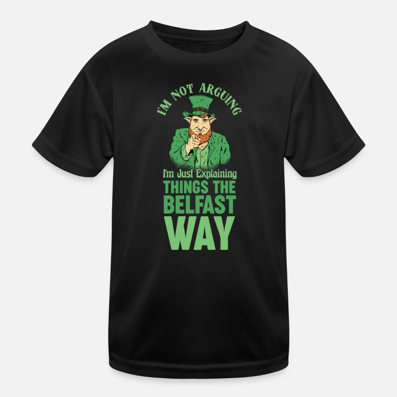 Irisches Belfast St. Patrick's Day Zitat Kinder Funktions-T-Shirt