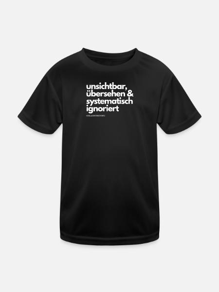 L’EM/SFC systématiquement ignoré blanc - T-shirt sport Enfant - noir - Devant