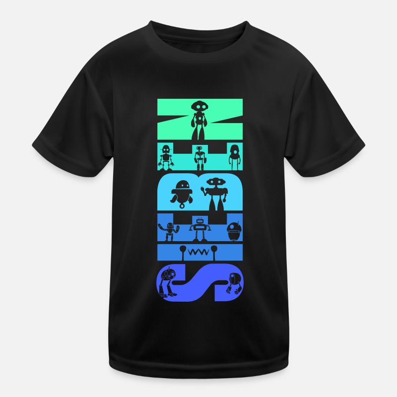 Geburtstag Kinder 7 Jahre alt Robotik Roboter Kinder Funktions-T-Shirt