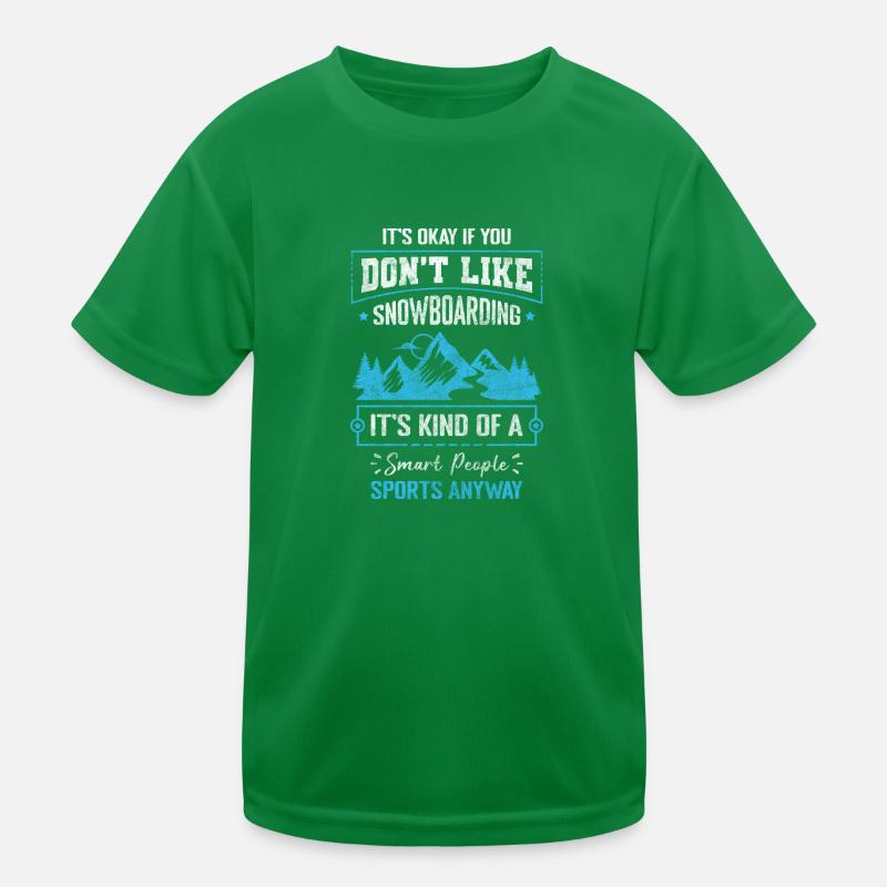 Snowboarder Tailgrab Kinder Funktions-T-Shirt