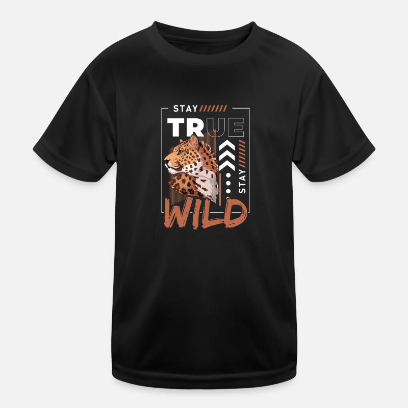 Africa Big Cat Kids Functional T-Shirt