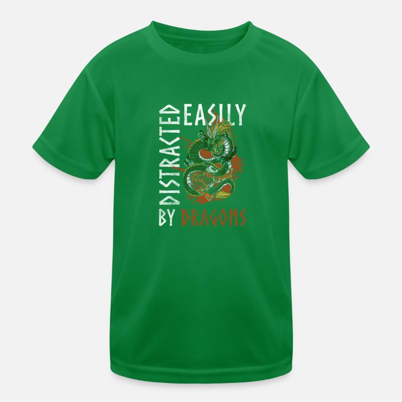 Drachen Kinder Funktions-T-Shirt