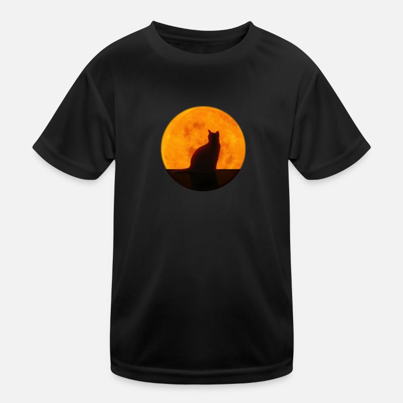 Katze Kinder Funktions-T-Shirt
