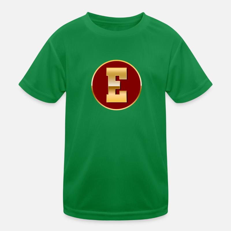 Lettre E T-shirt sport Enfant