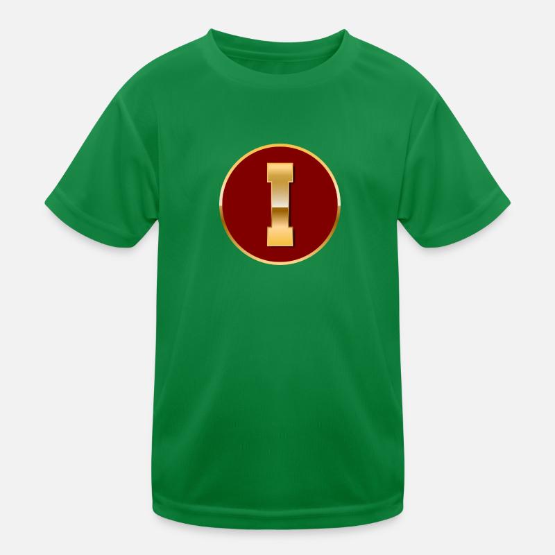 Buchstabe I Kinder Funktions-T-Shirt