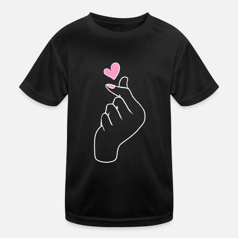 Kpop Korea K-Pop Heart Kids Functional T-Shirt