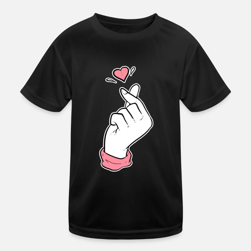 Cute Heart Kpop Fan oder Koreanisch Gift Kinder Funktions-T-Shirt