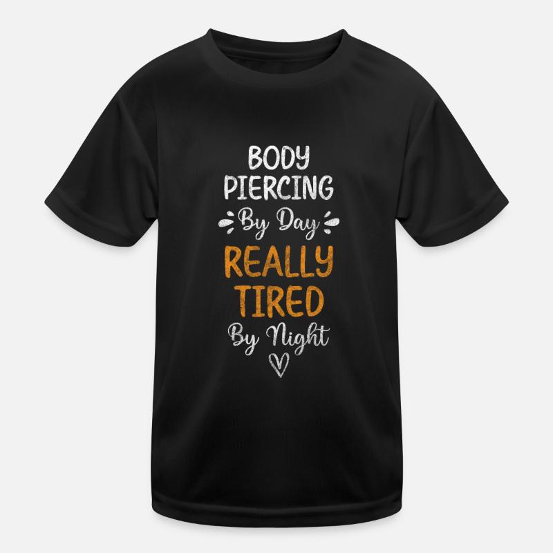 piercing piercing body jewelry plug Kids Functional T-Shirt