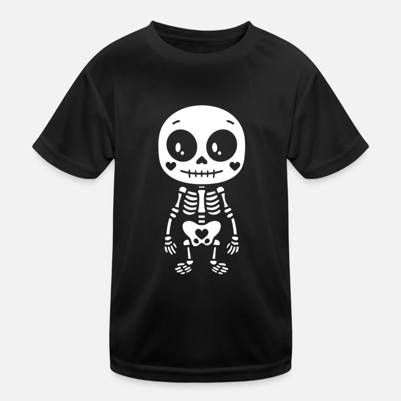 Skeleton Kids Functional T-Shirt